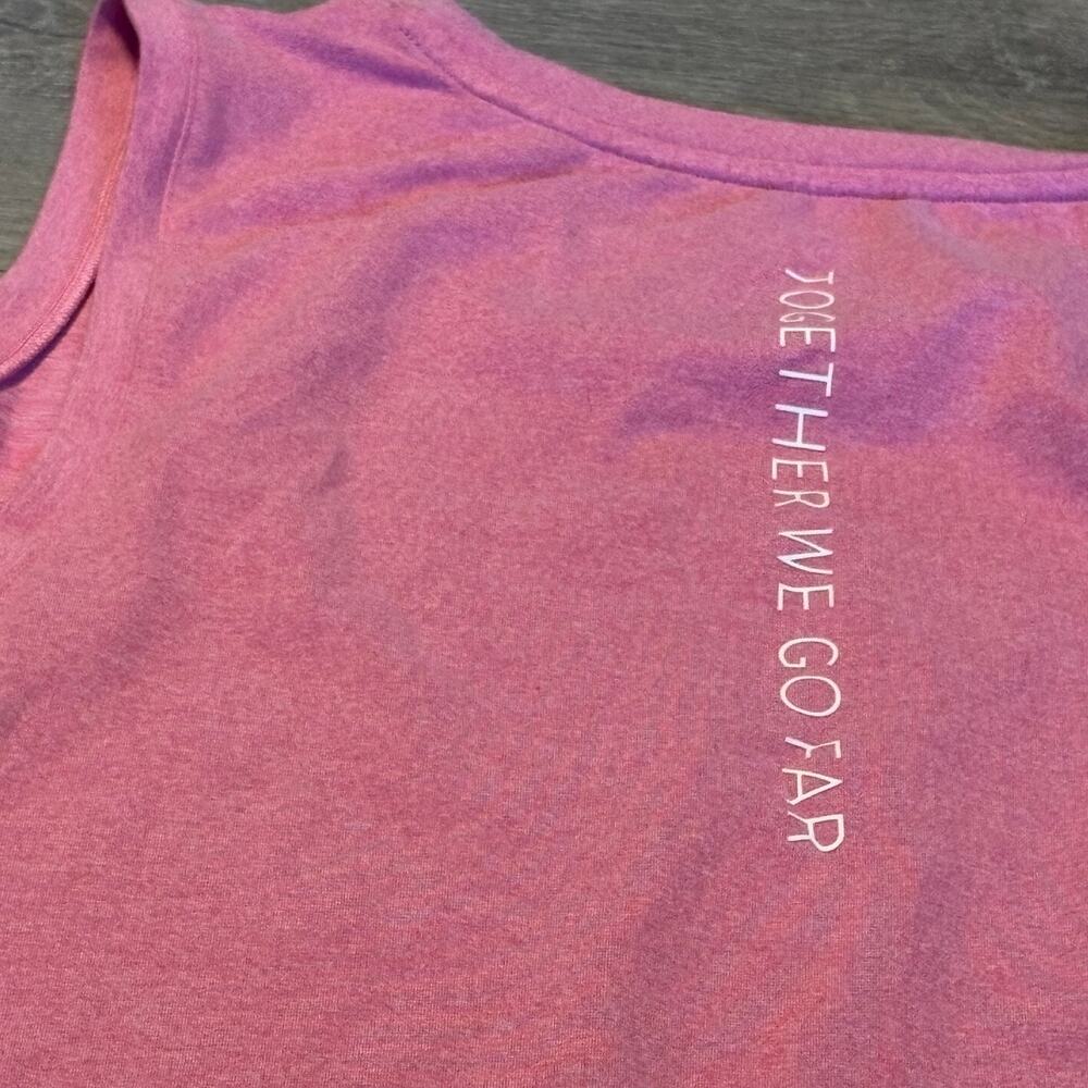 Peloton Muscle Tank Womens 1X Pink Together We Go Far Workout Top Sleeveless - Picture 5 of 10
